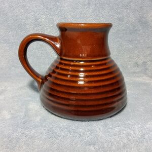 Vintage Brown Honeycomb Wide Bottom No Tip Coffee Mug No Spill Skid Auto Travel
